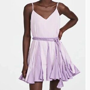 Rhode Casey Mini Dress w/ Tassel Tie size S in Lavendar